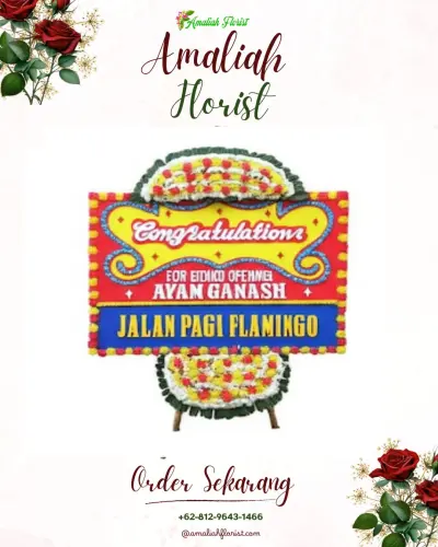 Bunga Papan Congratulation di Sangketan